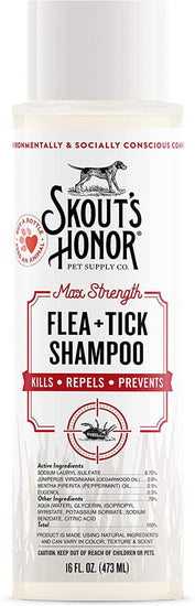 Skouts Honor Dog Shampoo Flea And Tick 16oz for your Pet Dog with Pet Store X.