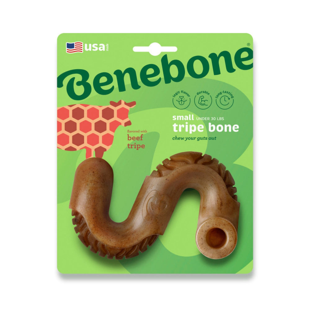 Benebone Tripe Bone Durable Dog Chew Toy Beef Tripe, 1ea/SM for your Pet Dog with Pet Store X.