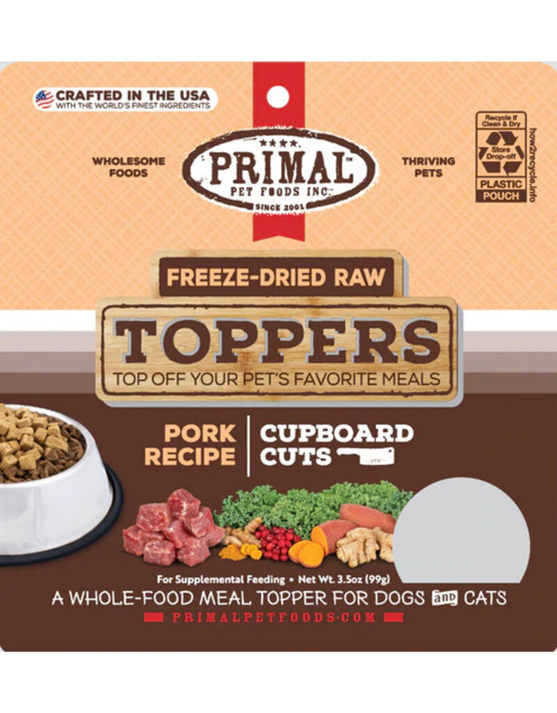 Primal Dog-Cat Fd Raw Topper Cupboard Cuts Pork 35oz for your Pet Dog with Pet Store X!