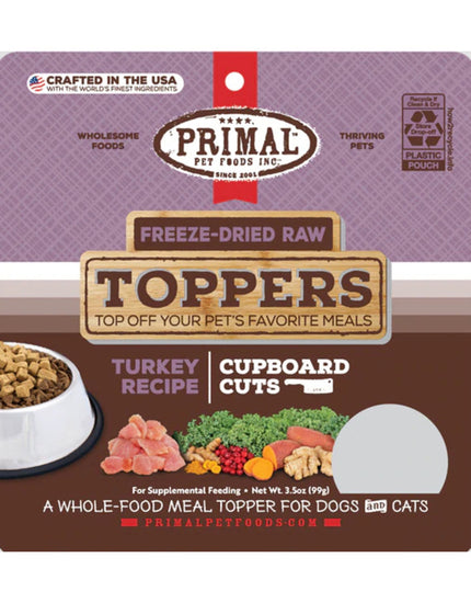 Primal Freeze Dried Cupboard Cuts Toppers Turkey 35 oz for your Pet Dog with Pet Store X!