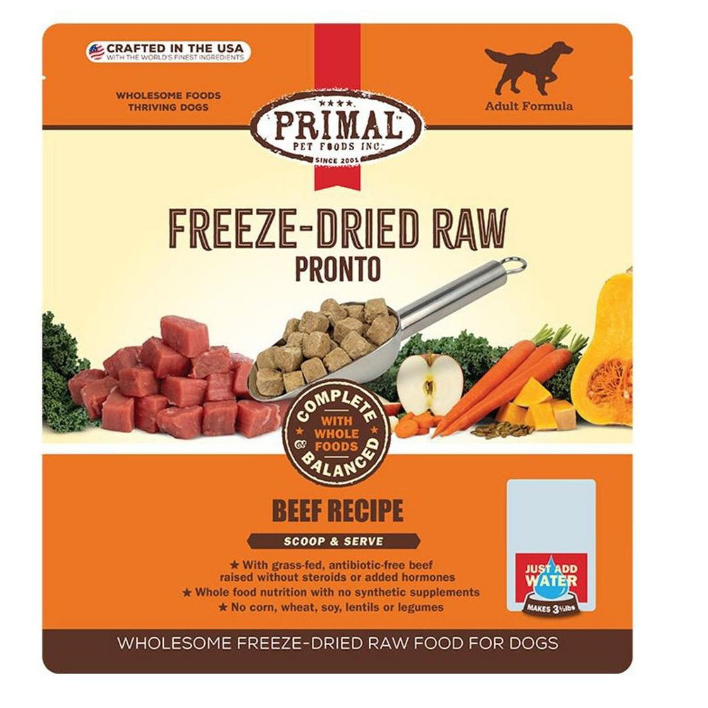 Primal Dog Freeze-Dried Pronto Beef 25oz for your Pet Dog with Pet Store X!