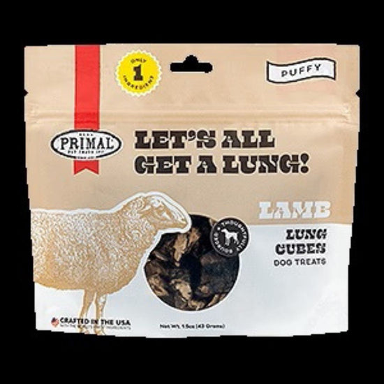 Primal Dog Lets Get Lung Lamb 15oz for your Pet Dog with Pet Store X!