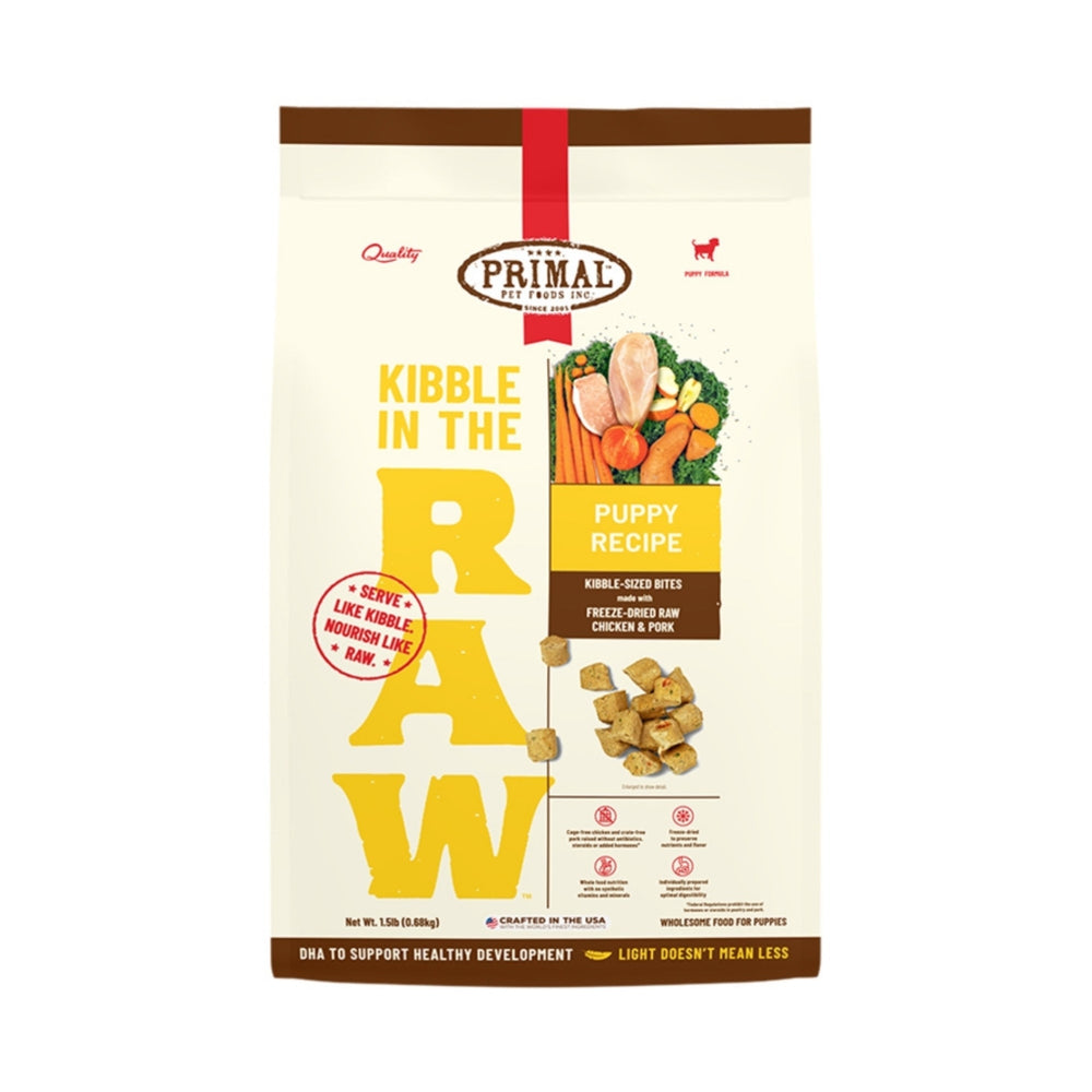 Primal Dog Freeze-Dried Kibble In The Raw Puppy 1.5Lb