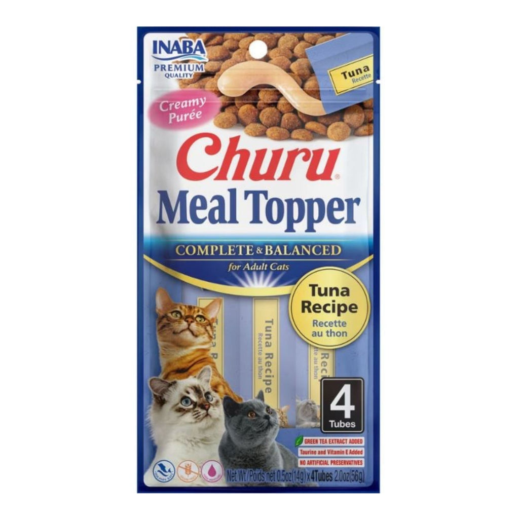 Inaba Churu Complete & Balanced Topper For Cats Tuna 2oz.-4 Pk (Case of 6)