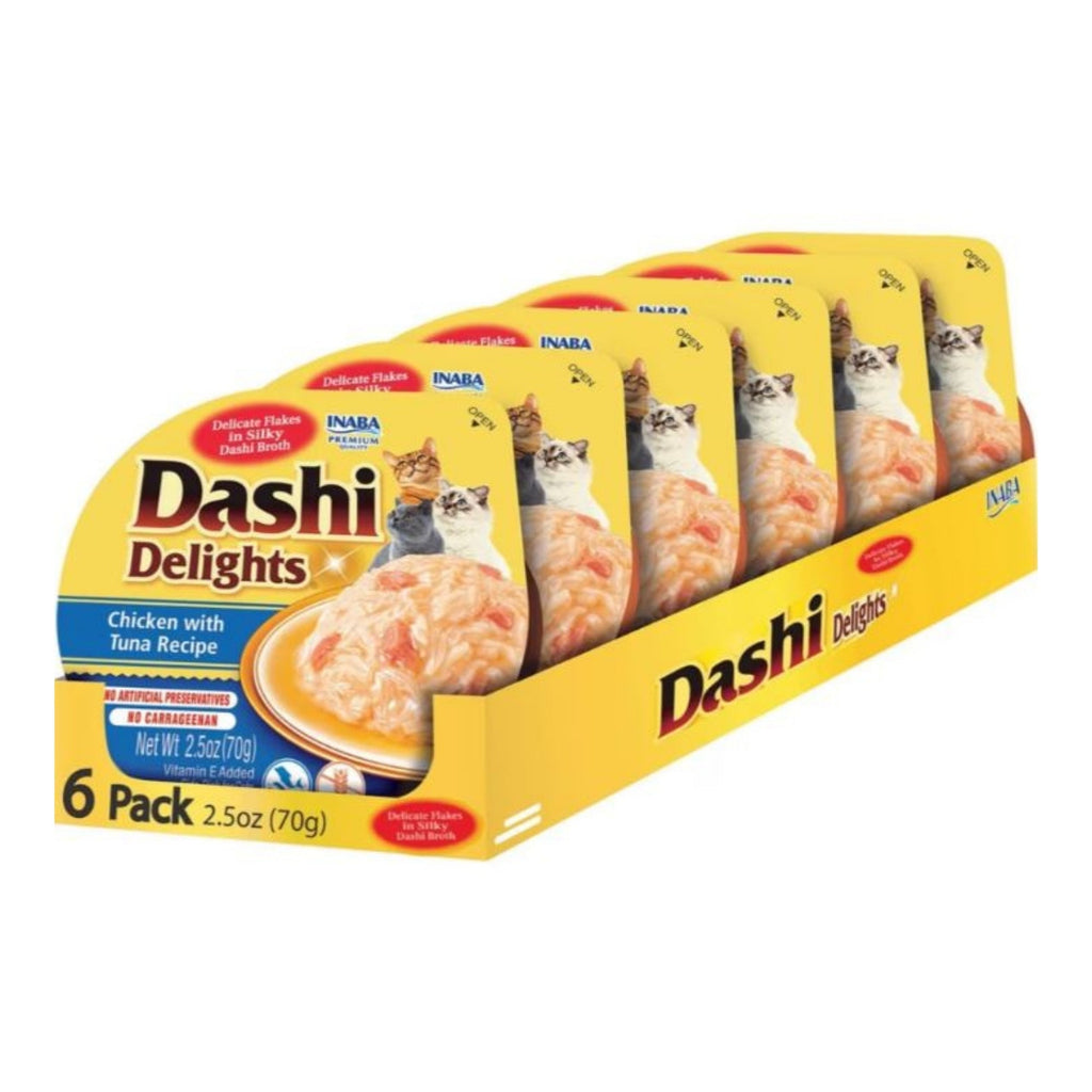 Inaba Dashi Delights Flakes In Broth  Chicken/Tuna 2.5oz. (Case of 6)