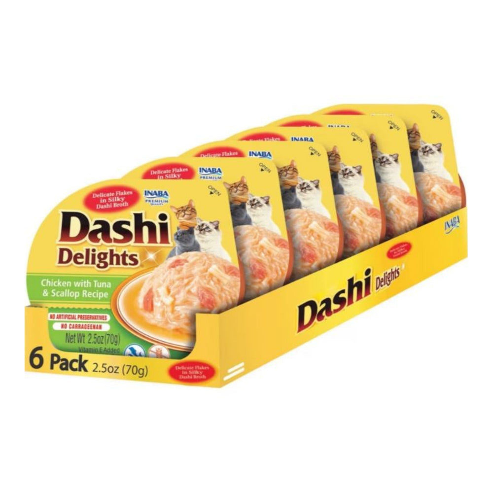 Inaba Dashi Delights Flakes In Broth Chicken/Tuna/Scallop 2.5oz. (Case of 6)