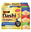 Inaba Dashi Delights Flakes In Broth Variety Pack Tuna 30oz.-12 Pk