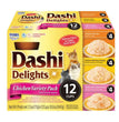 Inaba Dashi Delights Flakes In Broth Variety Pack Chicken 30oz.-12 Pk