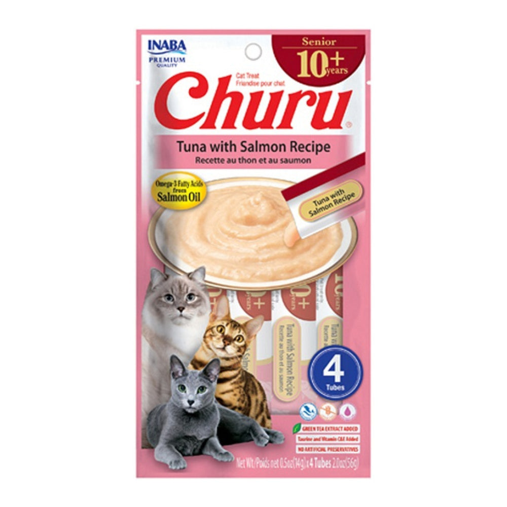 Inaba Churu Cat 2oz Senior 10+ Tuna Salmon for your Pet Cat.