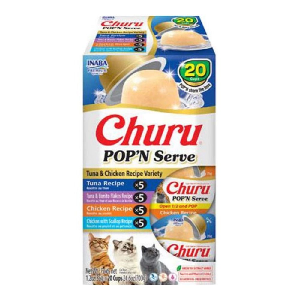 Inaba Churu Pop'N Serve Variety Pack Cat Treat Variety 24.6oz.