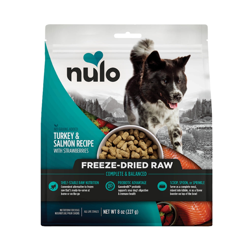 Nulo Dog Freeze-Dried Raw Grain Free Turkey & Salmon 8oz.