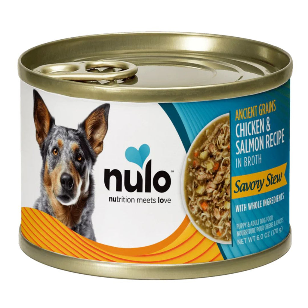 Nulo Dog Ancient Grains Stew Chicken And Salmon 6Oz for your Pet Dog with Pet Store X!