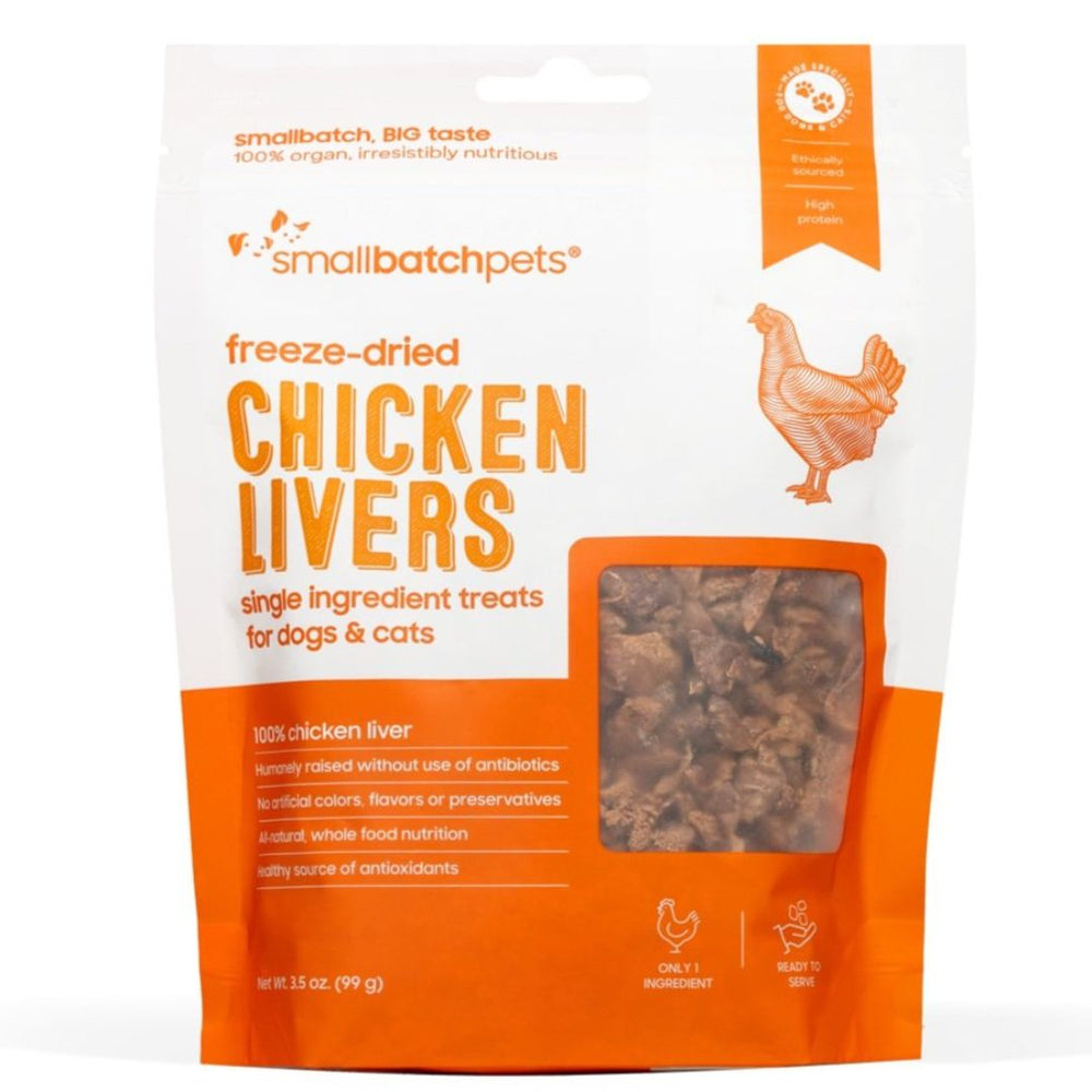 Smallbatch Dog Cat Freeze Dried Treat Chicken Liver 3.5oz