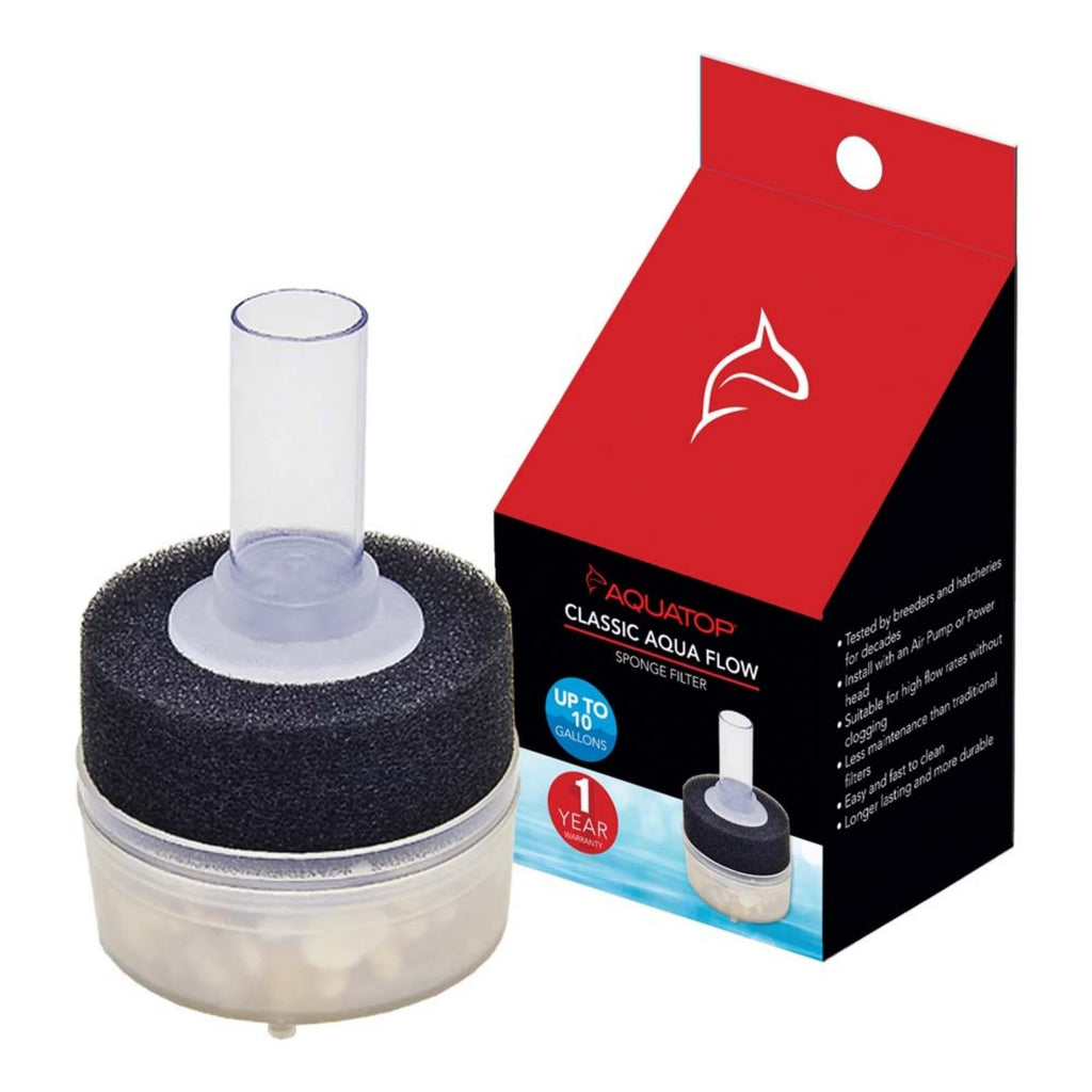 Aquatop Classic Aqua Flow CAF-10 Internal Sponge Filter Black 1ea