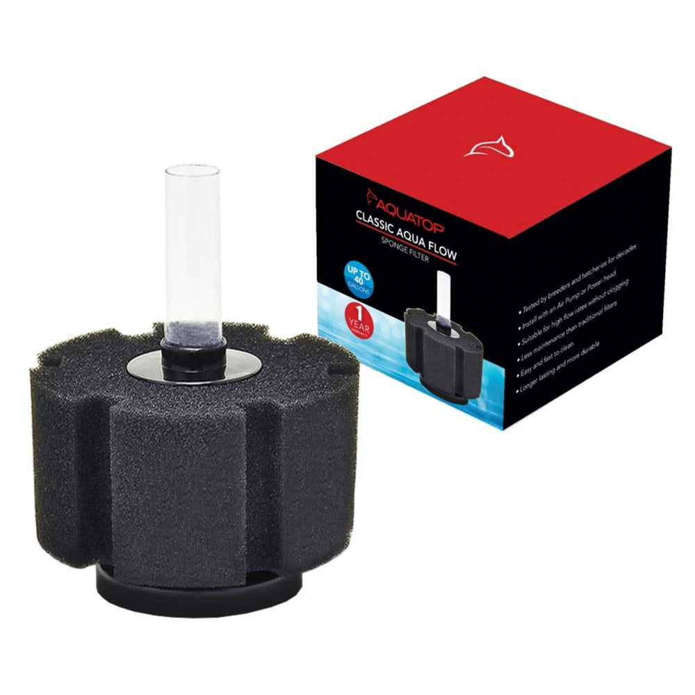 Aquatop Classic Aqua Flow CAF-40 Internal Sponge Filter Black 1ea for your Pet Fish.