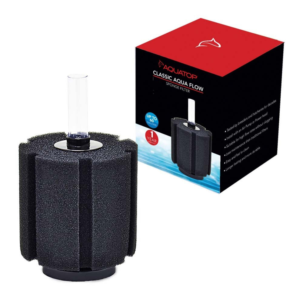 Aquatop Classic Aqua Flow CAF-60 Internal Sponge Filter Black 1ea for your Pet Fish.