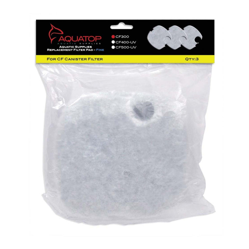 Aquatop Replacement Filter Sponge for CF Series Filters For CF-300 White 1ea/3 pk for your Pet Fish with Pet Store X!