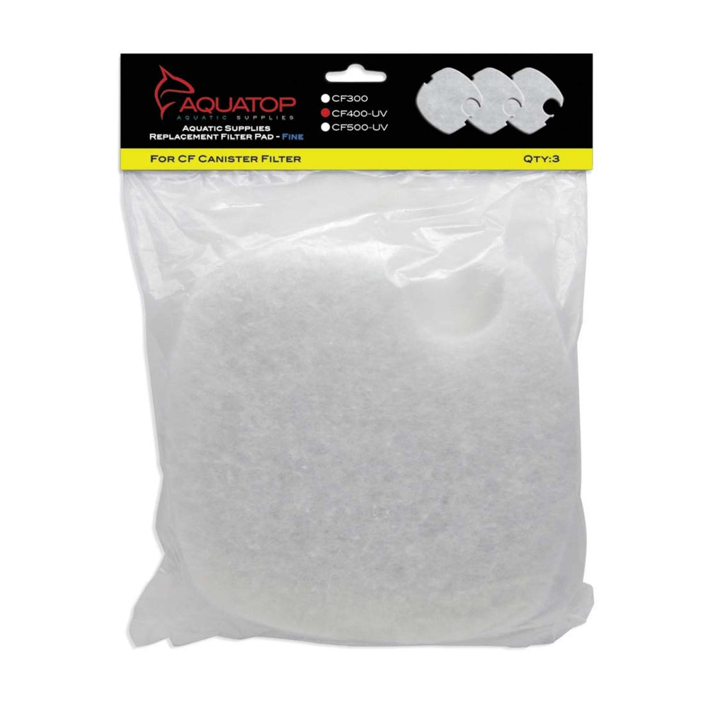 Aquatop Replacement Filter Sponge for CF Series Filters For CF-400UV White 1ea/3 pk for your Pet Fish.