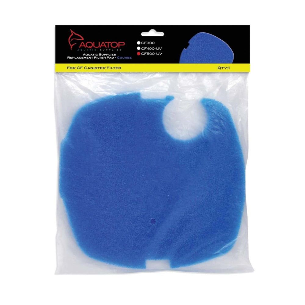 Aquatop Replacement Filter Sponge for CF Series Filters For CF-500UV Blue 1ea/1 pk for your Pet Fish.