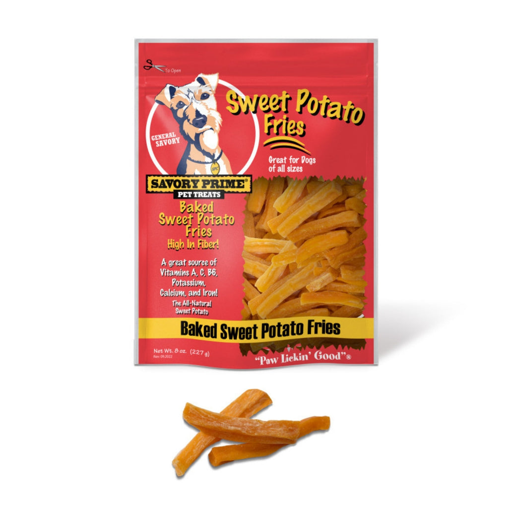 Savory Prime Baked Sweet Potato Fries Dog Treat 8oz.