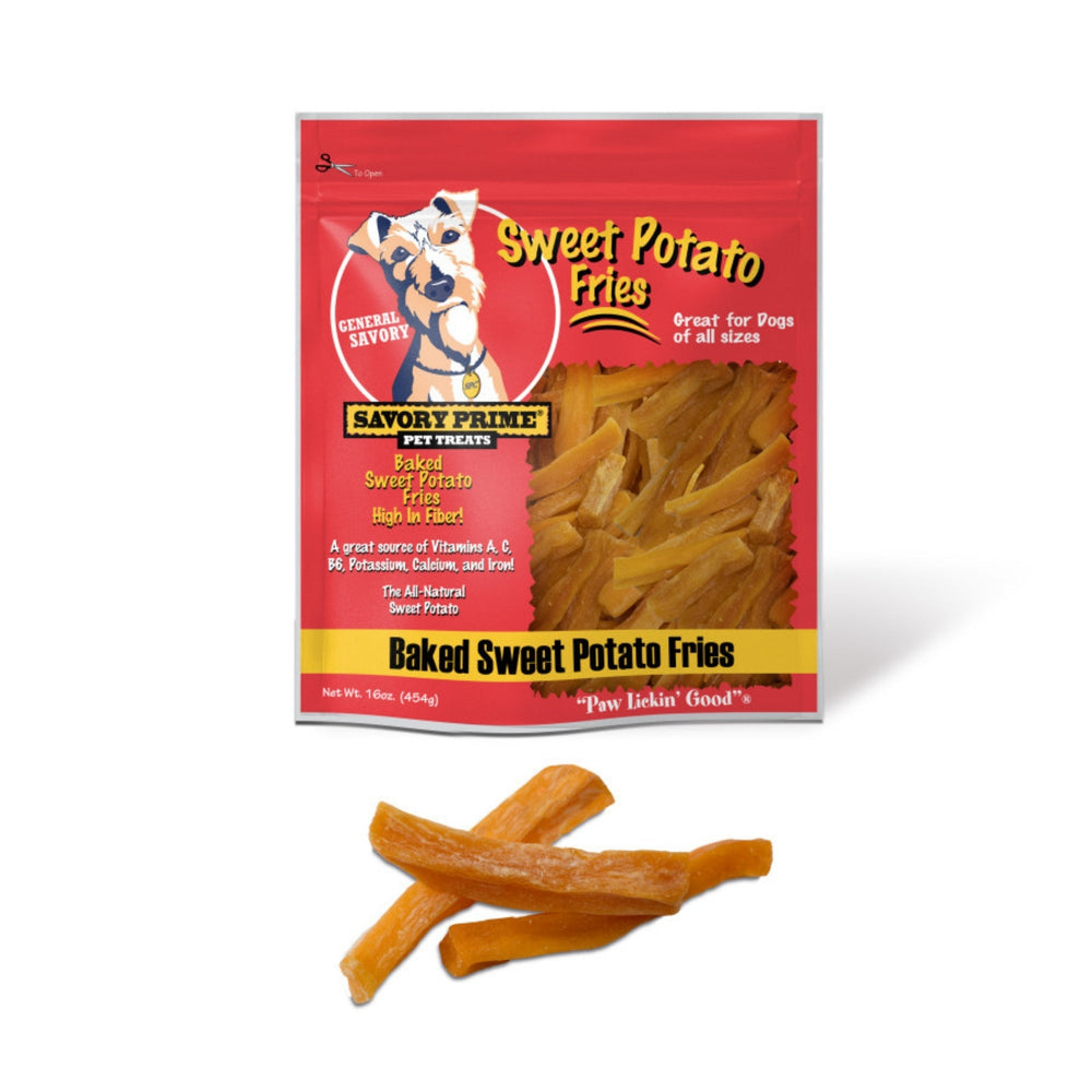 Savory Prime Baked Sweet Potato Fries Dog Treat  16oz.