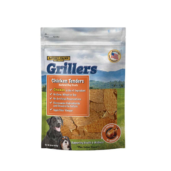 Savory Prime Girllers Jerky Tenders Dog Treats Chicken 1ea/8 oz for your Pet Dog with Pet Store X!