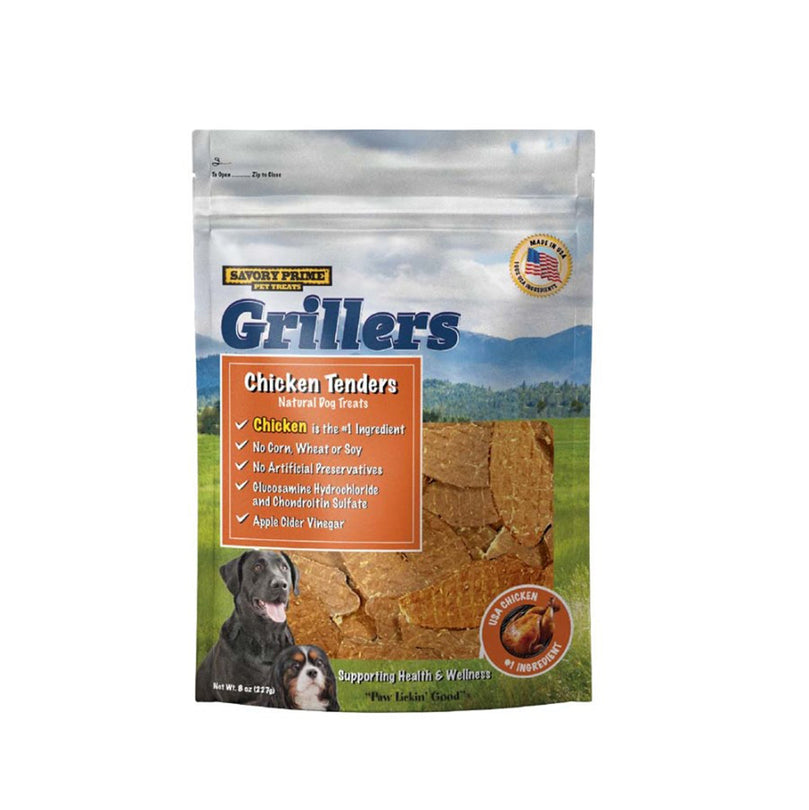 Savory Prime Girllers Jerky Tenders Dog Treats Chicken 1ea/8 oz for your Pet Dog with Pet Store X!