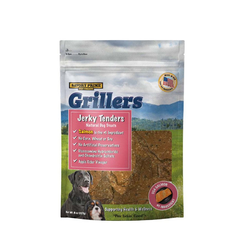 Savory Prime Girllers Jerky Tenders Dog Treats Salmon 1ea/16 oz for your Pet Dog with Pet Store X!