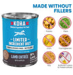 Koha Dog Limited Ingredient Grain Free 90% Lamb 13oz. (Case of 12)