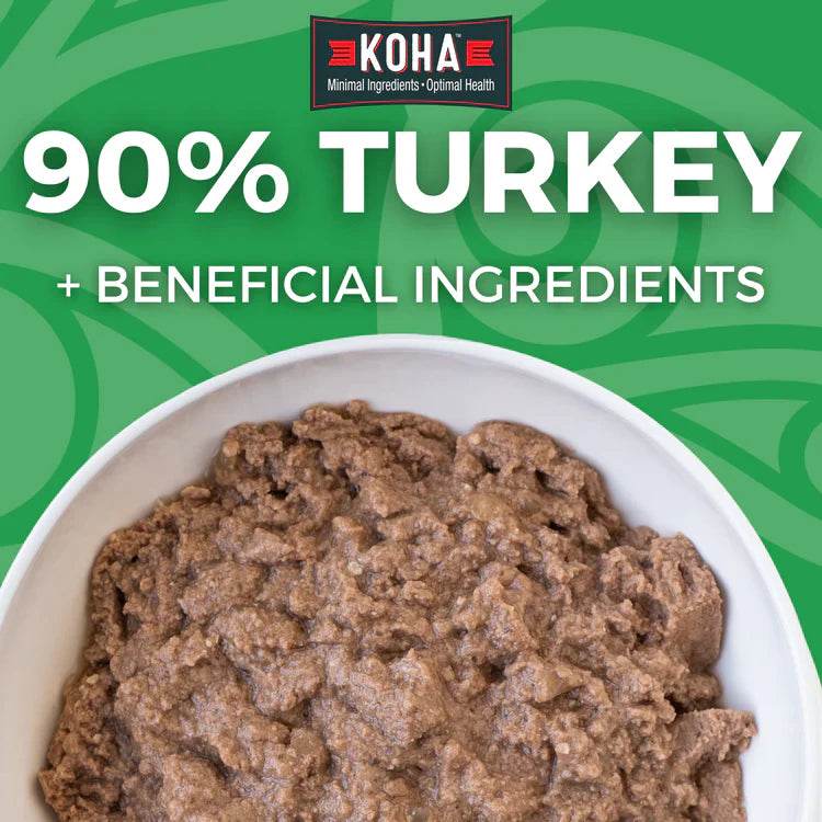 Koha Dog Limited Ingredient Grain Free 90% Turkey 13oz. (Case of 12)