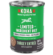 Koha Dog Limited Ingredient Grain Free 90% Turkey 13oz. (Case of 12)