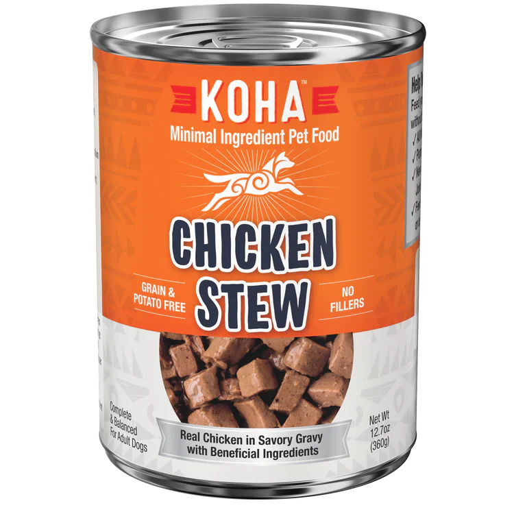 Koha Dog Grain Free Stew Chicken 127oz (Case of 12) for your Pet Dog with Pet Store X!