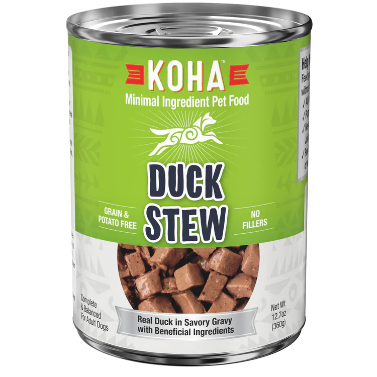 Koha Dog Grain Free Stew Duck 12.7oz. (Case of 12)