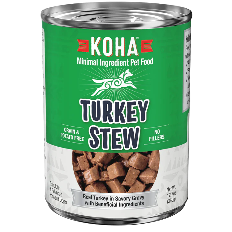 Koha Dog Grain Free Stew Turkey 127oz (Case of 12) for your Pet Dog with Pet Store X!