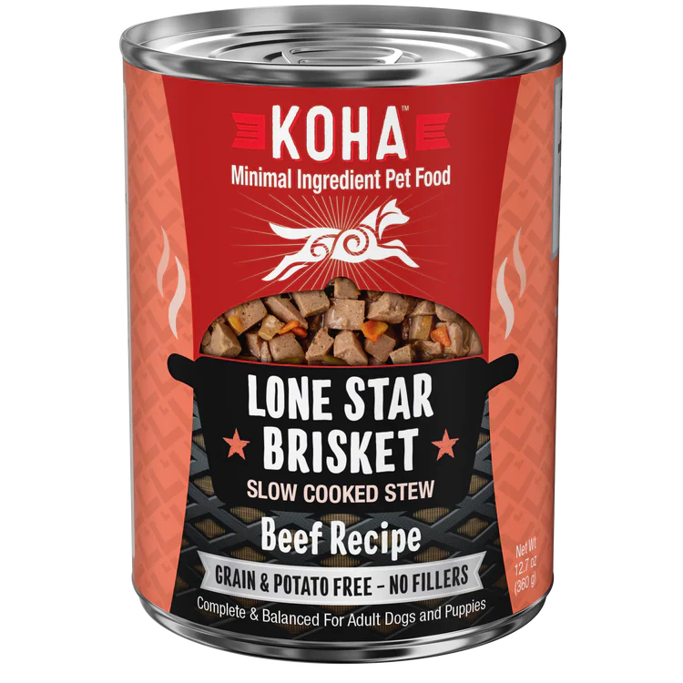 Koha Dog Grain Free Lone Star Stew 12.7oz. (Case of 12)