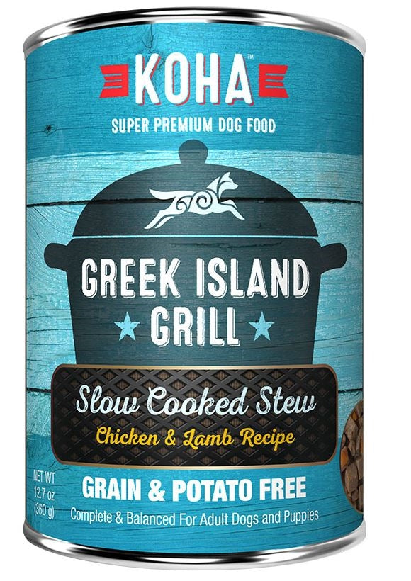 Koha Dog Grain Free Greek Island Stew 127oz (Case of 12) for your Pet Dog with Pet Store X!