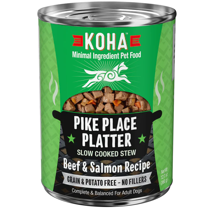 Koha Dog Grain Free Pike Place Stew 127oz (Case of 12) for your Pet Dog with Pet Store X!