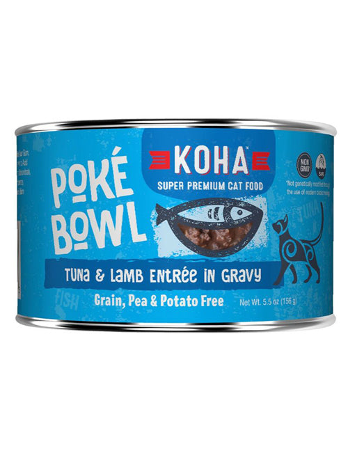 Koha Cat Grain Free Pok?? Tuna and Lamb 5.5oz.(Case of 24)