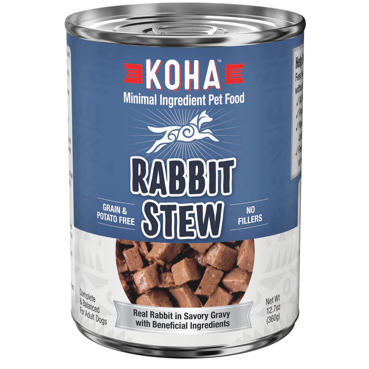 Koha Dog Grain Free Stew Rabbit 127oz (Case of 12) for your Pet Dog with Pet Store X!