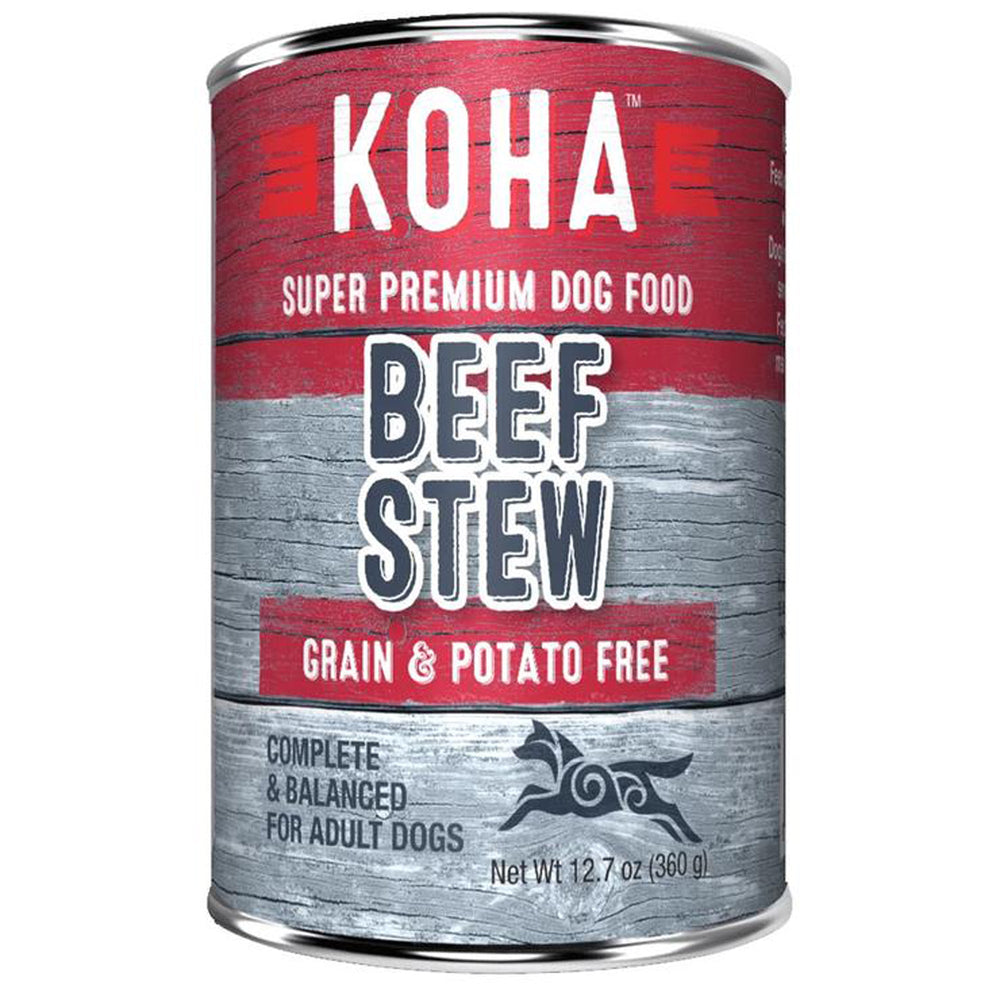 Koha Dog Grain Free Stew Beef 127oz (Case of 12) for your Pet Dog with Pet Store X!