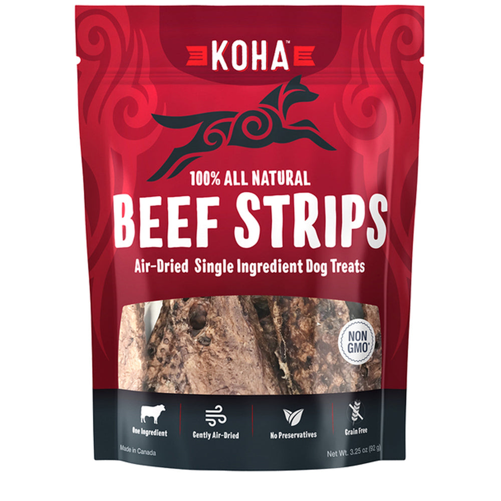 Koha Dog Grain Free Air Dried Beef Strips 325oz for your Pet Dog with Pet Store X!