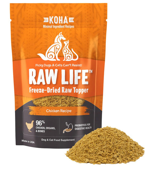 Koha Dog Cat Grain Free Raw Freeze Dried Topper Chicken 8oz for your Pet Dog with Pet Store X!