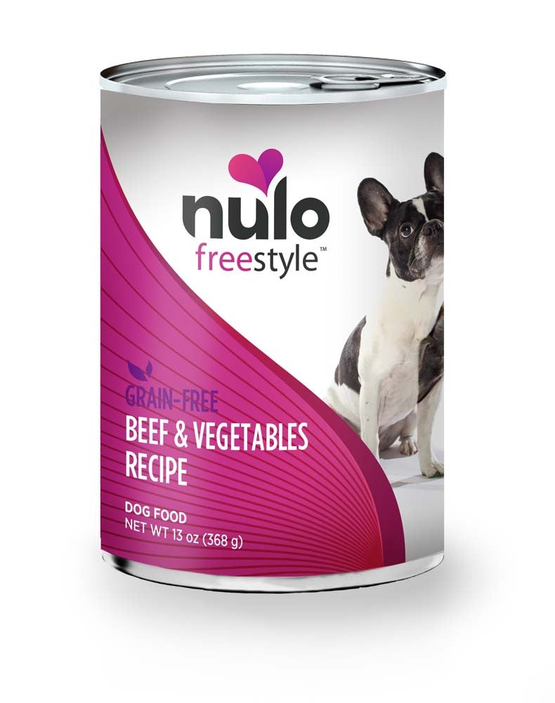 Nulo Freestyle Grain Free Wet Dog Food Beef, Peas, & Carrots 13oz (Case of 12) for your Pet Dog with Pet Store X!