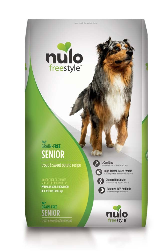 Nulo FreeStyle Grain Free Senior Dry Dog Food Trout & Sweet Potato 1ea/11 lb