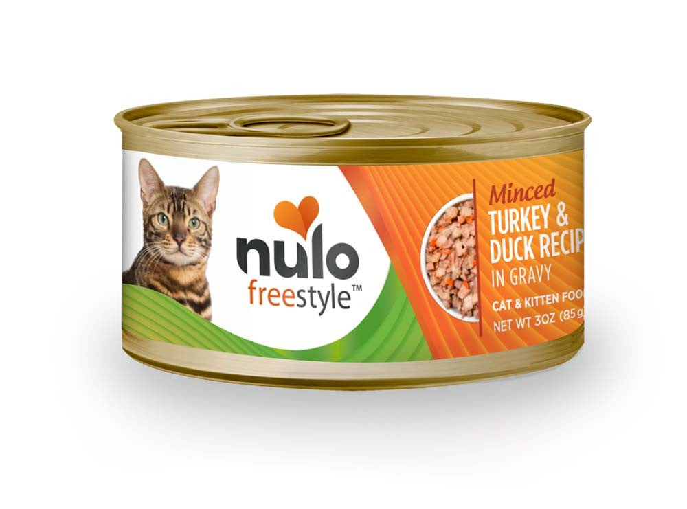 Nulo Freestyle Grain-Free Minced Wet Cat Food Turkey & Duck 24ea/3 oz