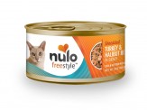 Nulo Freestyle Grain-Free Shredded Wet Cat Food Turkey & Halibut 24ea/3 oz