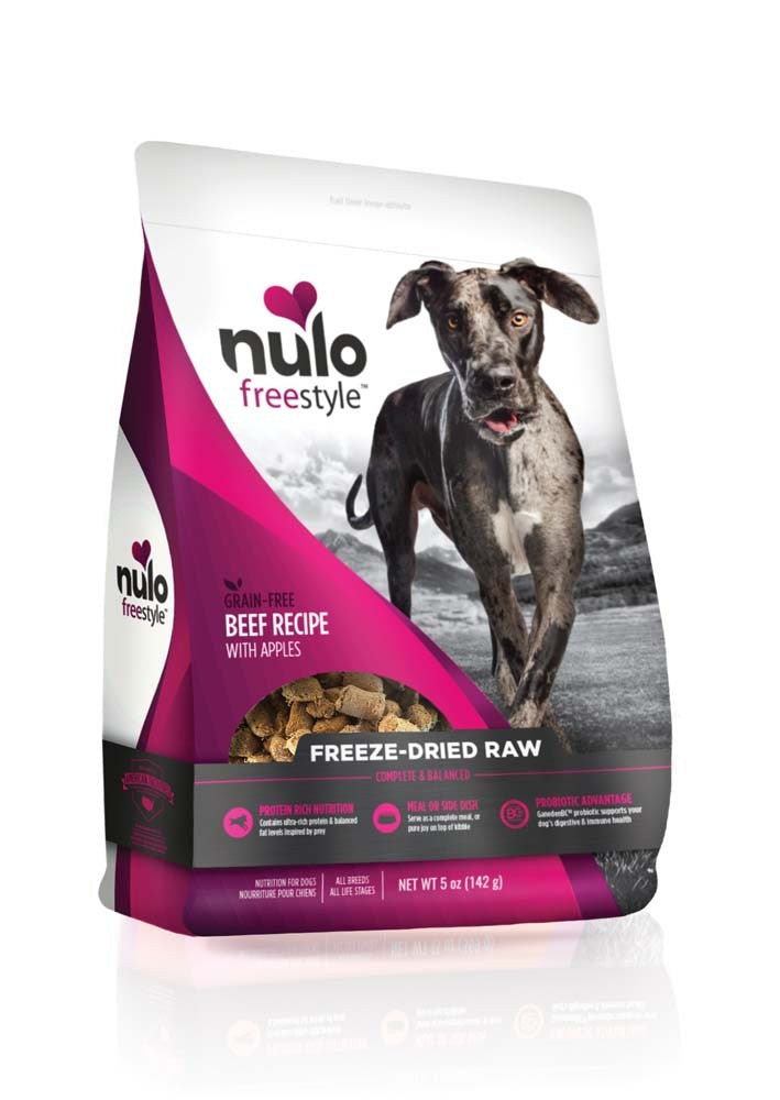 Nulo Freestyle Freeze-Dried Raw Grain-Free Dog Food Beef w/Apples 1ea/5 oz