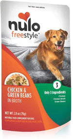 Nulo Freestyle Dog Food Topper Chicken & Green Beans in Broth 2.8oz. (Case of 24)