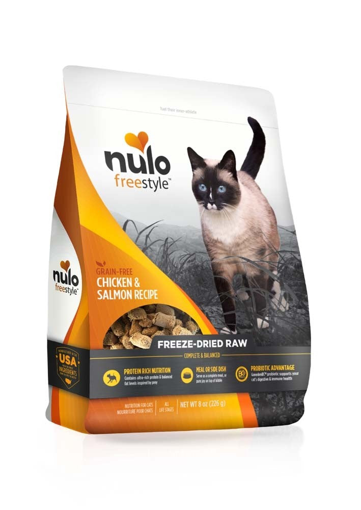 Nulo Freestyle Freeze-Dried Raw Cat Food Chicken & Salmon 1ea/8 oz