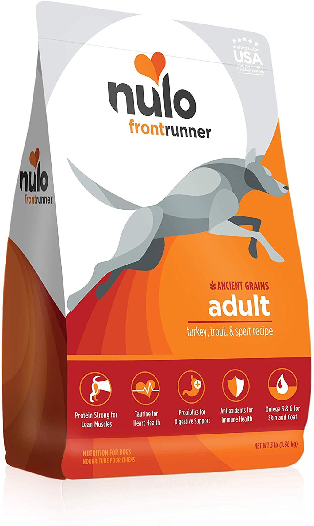 Nulo Frontrunner Dry Dog Food Turkey, Trout & Spelt 1ea/3 lb